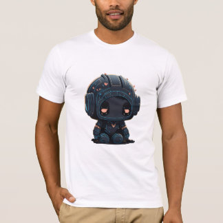 Melancholy Black Cartoon Robot T-shirt