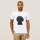 Melancholy Black Cartoon Robot T-shirt (Voorkant volledig)