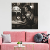 Melancholy, by Natasha Us   Canvas Afdruk (Insitu (Woonkamer))