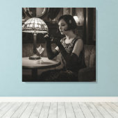 Melancholy, by Natasha Us   Canvas Afdruk (Insitu (Houten vloer))