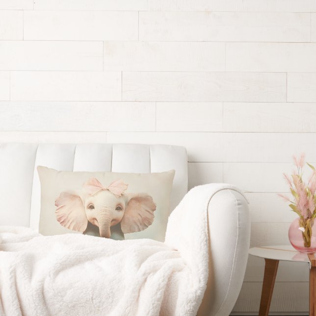 Melancholy Elephant - De Melancolische olifant Kussen (Bank)