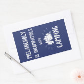 Melancholy is niet compatibel met Camping Rechthoekige Sticker (Envelop)