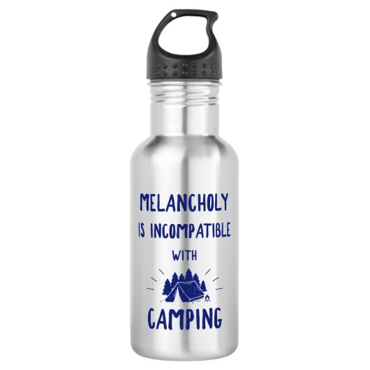 Melancholy is niet compatibel met Camping Waterfles (Voorkant)
