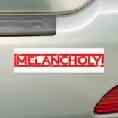 Melancholy Stamp Bumpersticker (Op auto)