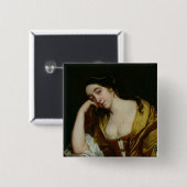 Melancholy Vierkante Button 5,1 Cm (Voorkant /achterkant)