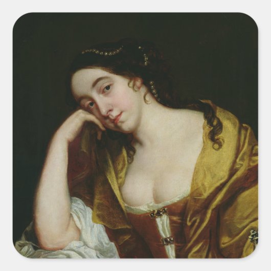 Melancholy Vierkante Sticker (Voorkant)