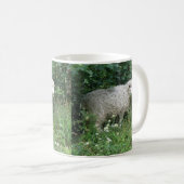 Mélange Blanc Fluffé Mange Mug (Devant droit)