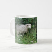 Mélange Blanc Fluffé Mange Mug (Devant gauche)