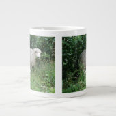 Mélange Blanc Fluffé Mange Mug (Devant)