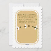 Mélange bol fouet ustensiles volants Carte de Noël (Dos)