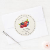 Mélange de baies vintage sur étiquette de confitur (Enveloppe)