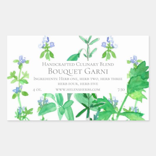 Mélange de Cuisine culinaire Étiquette de produit  (Devant)