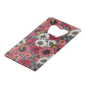 Mélange de fleurs en rouge et gris (Dos Angle)