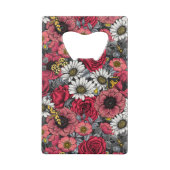 Mélange de fleurs en rouge et gris (Dos)