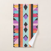 Mélange de Motifs géométriques rétro (Serviette à main)