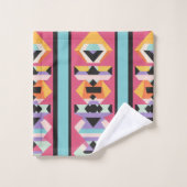 Mélange de Motifs rose et bleu (Gant de toilette)