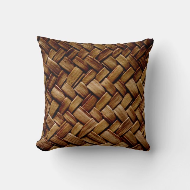 Mélange de paille Brown et Coussins de corresponda (Recto)