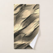 Mélange de tache ondulante opaque et chrome beige (Serviette à main)