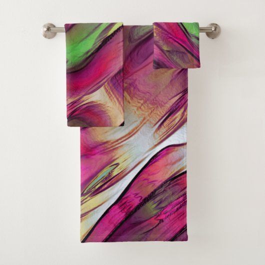 Mélange de taches opaques et chromées vertes et bo (En situation)