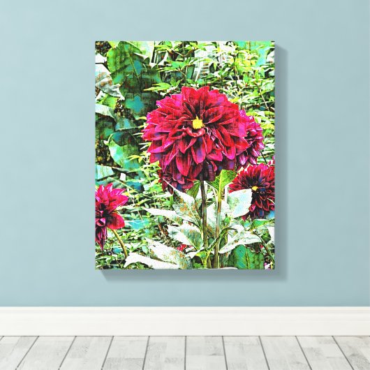 Mélange d'oeuvres murales en toile de média (Insitu (Plancher de Bois))