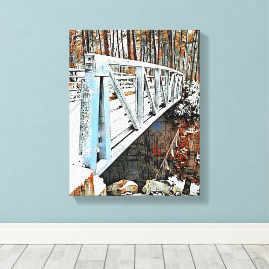 Mélange d'oeuvres murales en toile de média (Insitu (Plancher de Bois))