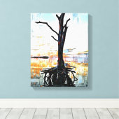 Mélange d'oeuvres murales en toile de média (Insitu (Plancher de Bois))