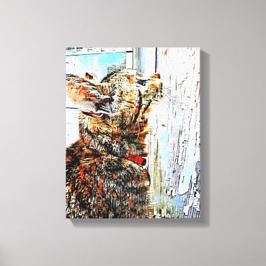 Mélange d'oeuvres murales en toile de média (Recto)