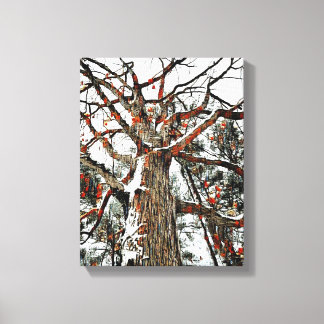 Mélange d'oeuvres murales en toile de média