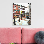 Mélange d'oeuvres murales en toile de média (Insitu(Salon))