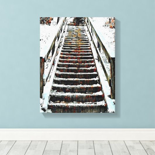 Mélange d'oeuvres murales en toile de média (Insitu (Plancher de Bois))