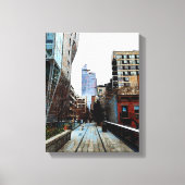 Mélange d'oeuvres murales en toile de média (Recto)