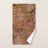Mélange D'Or D'Animal Abstrait Et De Peau De Léopa (Serviette à main)