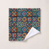 Mélange Floral Mosaïque (Gant de toilette)
