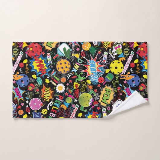 😍 mélangé noir (Serviette à main)