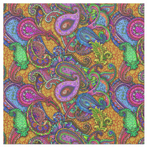 Melange Paisley Gold Stof