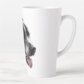 Mélange Pitbull Jouer Rouges Tongue Portrait Mug (Droite)