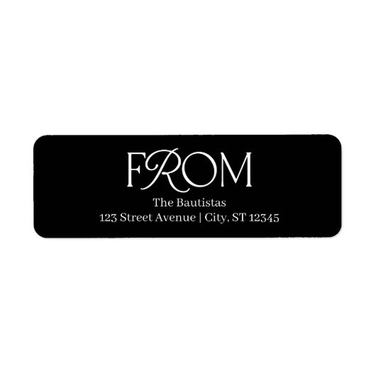 Mélange splendide Étiquettes d'adresse de retour C (Devant)