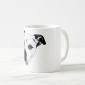 Mélange Terrier Gros plan Monochrome Mug (Devant droit)