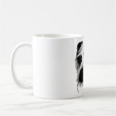 Mélange Terrier Gros plan Monochrome Mug (Gauche)