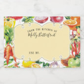 Mélange universel de légumes de fruits étiquettes (Étiquettes simples)