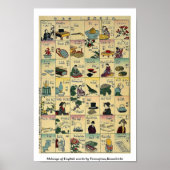 Melange van Engelse woorden door Tsunajima, Kameki Poster (Voorkant)