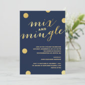 MÉLANGER ET MINGLE POINTS D'OR | INVITATION DE FÊT (Debout devant)