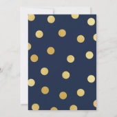 MÉLANGER ET MINGLE POINTS D'OR | INVITATION DE FÊT (Dos)