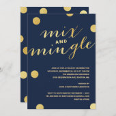 MÉLANGER ET MINGLE POINTS D'OR | INVITATION DE FÊT (Devant / Derrière)