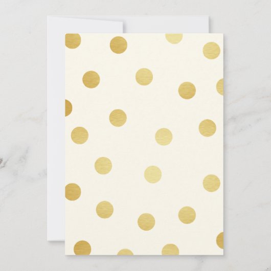 MÉLANGER ET MINGLE POINTS D'OR | INVITATION DE FÊT (Dos)