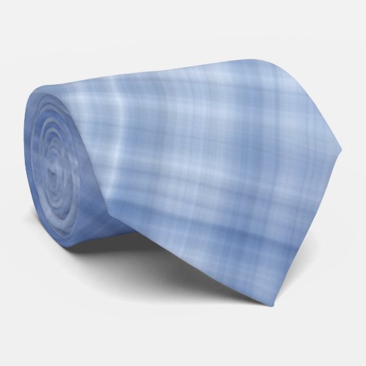 Mélanges De Cravate Plaid Bleu (Roulé)