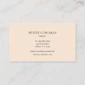 Mélangeur de gâteau pêche carte de visite de boula (Dos)