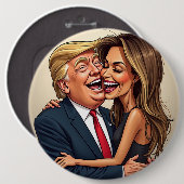 Melania Donald Trump Ronde Button 6,0 Cm (Voorkant /achterkant)