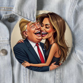 Melania Donald Trump Ronde Button 6,0 Cm (In situ)