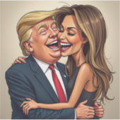 Melania Donald Trump Sticker (Voorkant)